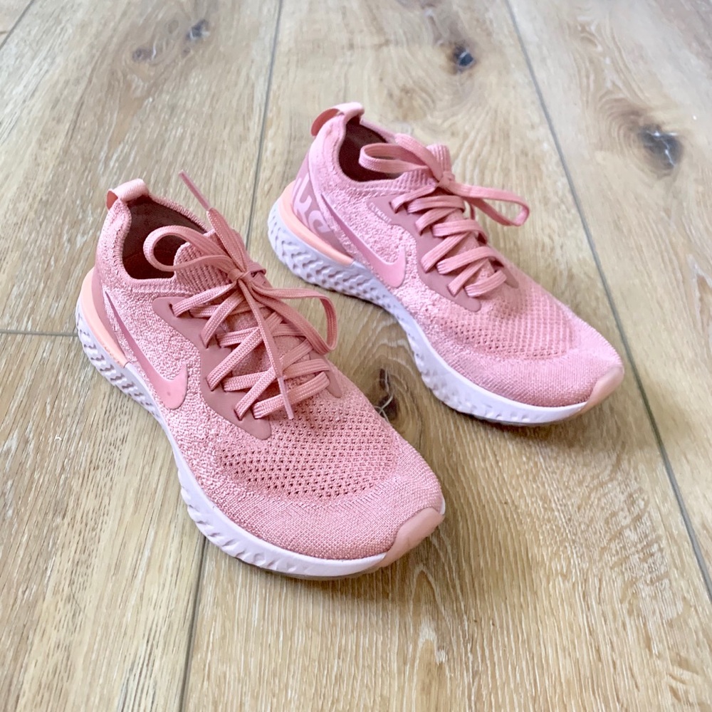 Nike Epic React Flyknit Pink Running Shoes